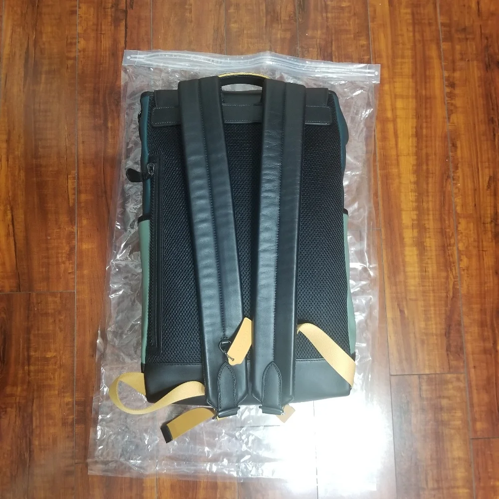 Coach Track Backpack In Colorblock With Coach Patch - Picture 12 of 16